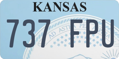 KS license plate 737FPU