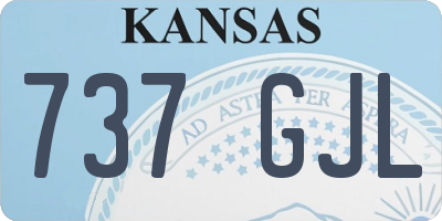 KS license plate 737GJL