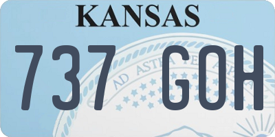 KS license plate 737GOH