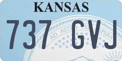 KS license plate 737GVJ