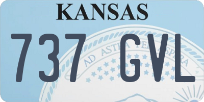 KS license plate 737GVL