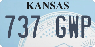 KS license plate 737GWP