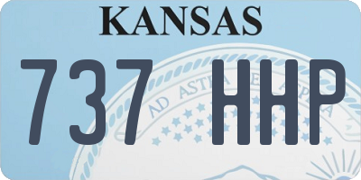 KS license plate 737HHP