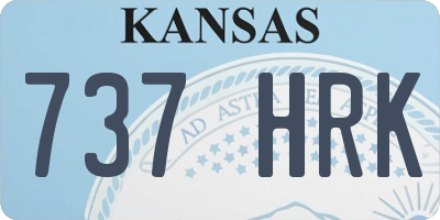 KS license plate 737HRK