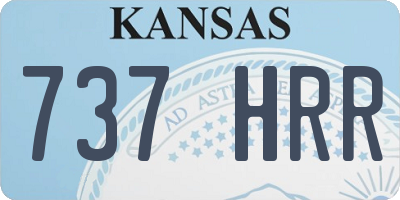 KS license plate 737HRR