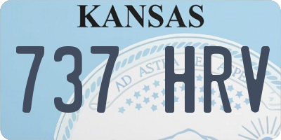 KS license plate 737HRV