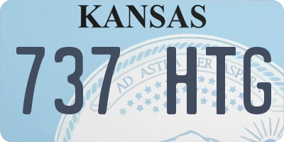 KS license plate 737HTG