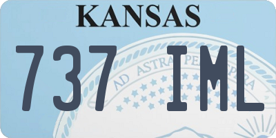 KS license plate 737IML