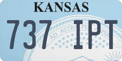 KS license plate 737IPT