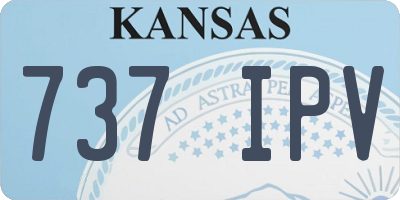 KS license plate 737IPV