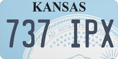 KS license plate 737IPX