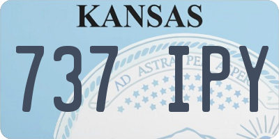 KS license plate 737IPY