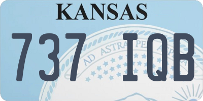 KS license plate 737IQB