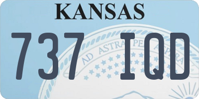KS license plate 737IQD