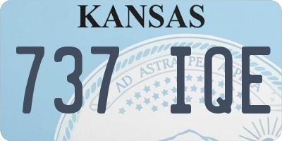 KS license plate 737IQE