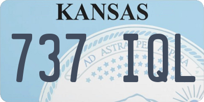 KS license plate 737IQL