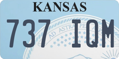 KS license plate 737IQM