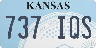 KS license plate 737IQS