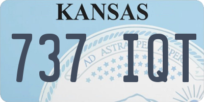 KS license plate 737IQT