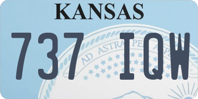 KS license plate 737IQW