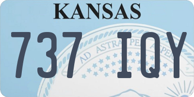 KS license plate 737IQY