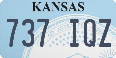 KS license plate 737IQZ