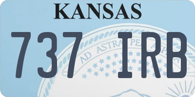 KS license plate 737IRB