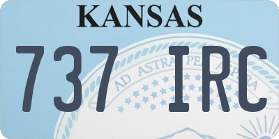 KS license plate 737IRC
