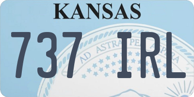 KS license plate 737IRL