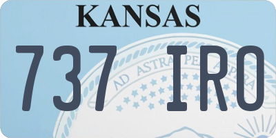 KS license plate 737IRO