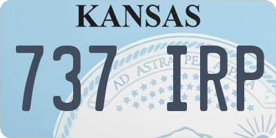 KS license plate 737IRP