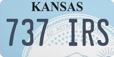 KS license plate 737IRS