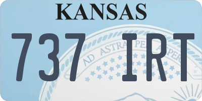 KS license plate 737IRT
