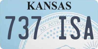 KS license plate 737ISA