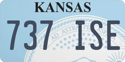 KS license plate 737ISE