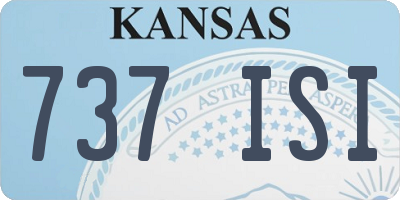 KS license plate 737ISI