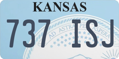 KS license plate 737ISJ