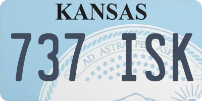 KS license plate 737ISK