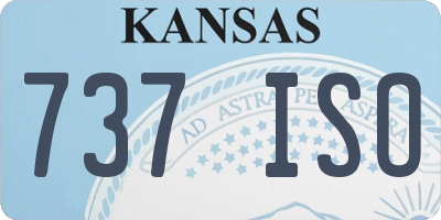 KS license plate 737ISO