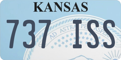 KS license plate 737ISS