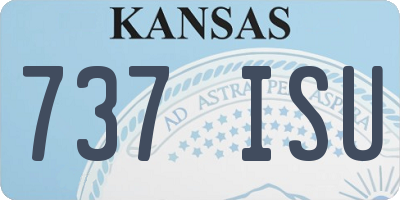 KS license plate 737ISU