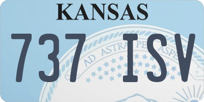 KS license plate 737ISV