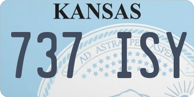 KS license plate 737ISY