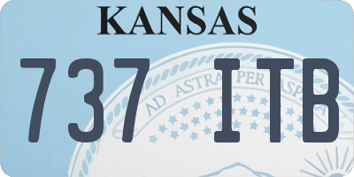 KS license plate 737ITB