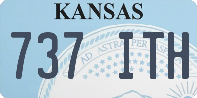 KS license plate 737ITH