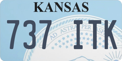 KS license plate 737ITK
