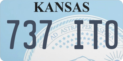 KS license plate 737ITO