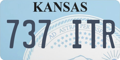 KS license plate 737ITR