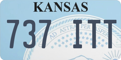 KS license plate 737ITT