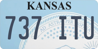 KS license plate 737ITU